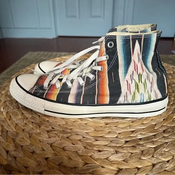 Converse Chuck Taylor HI Top Limited Edition 1446 MultiColor Woven Print Sneaker - Picture 3 of 6
